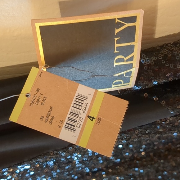 NWT Rachel Roy Black Sleeveless Party Dress Sequins Sparkles Small Size 4 - Picture 4 of 11